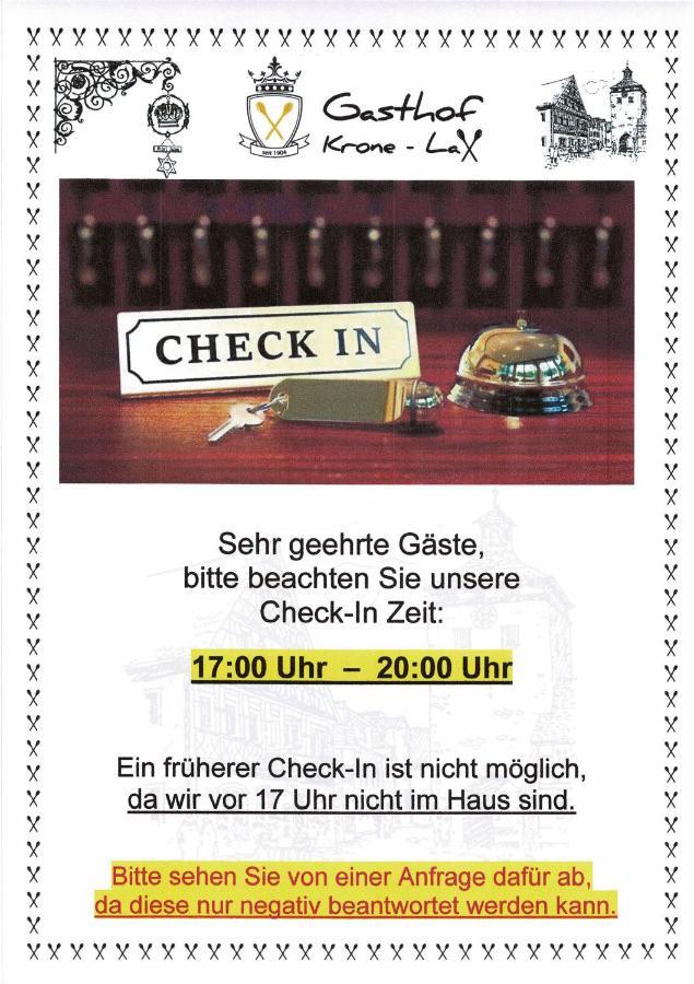 Hotel-Gasthof Krone-Lax Scheinfeld Luaran gambar